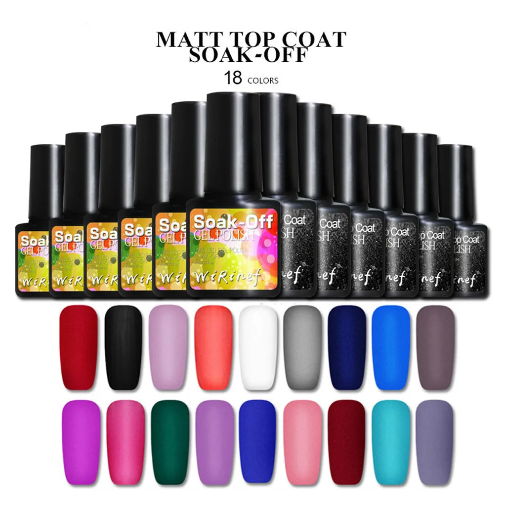 2Pcs Long-Lasting Painless Matt Top Coat Gel Polish Glue Temperament Finger Nail G627