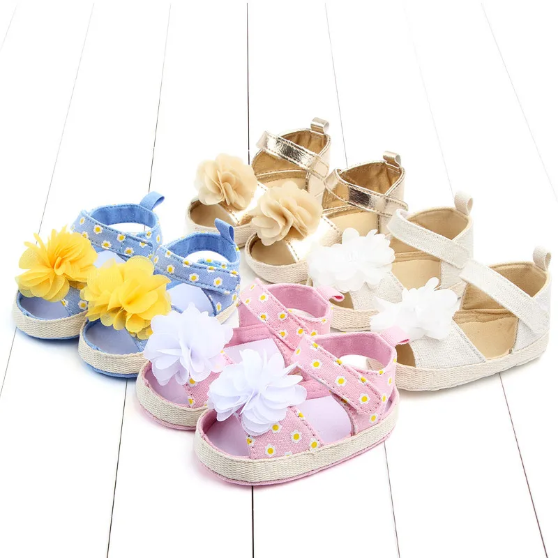 Baby Girl Sandals Summer Non-slip Crib Shoes for Girl (1)