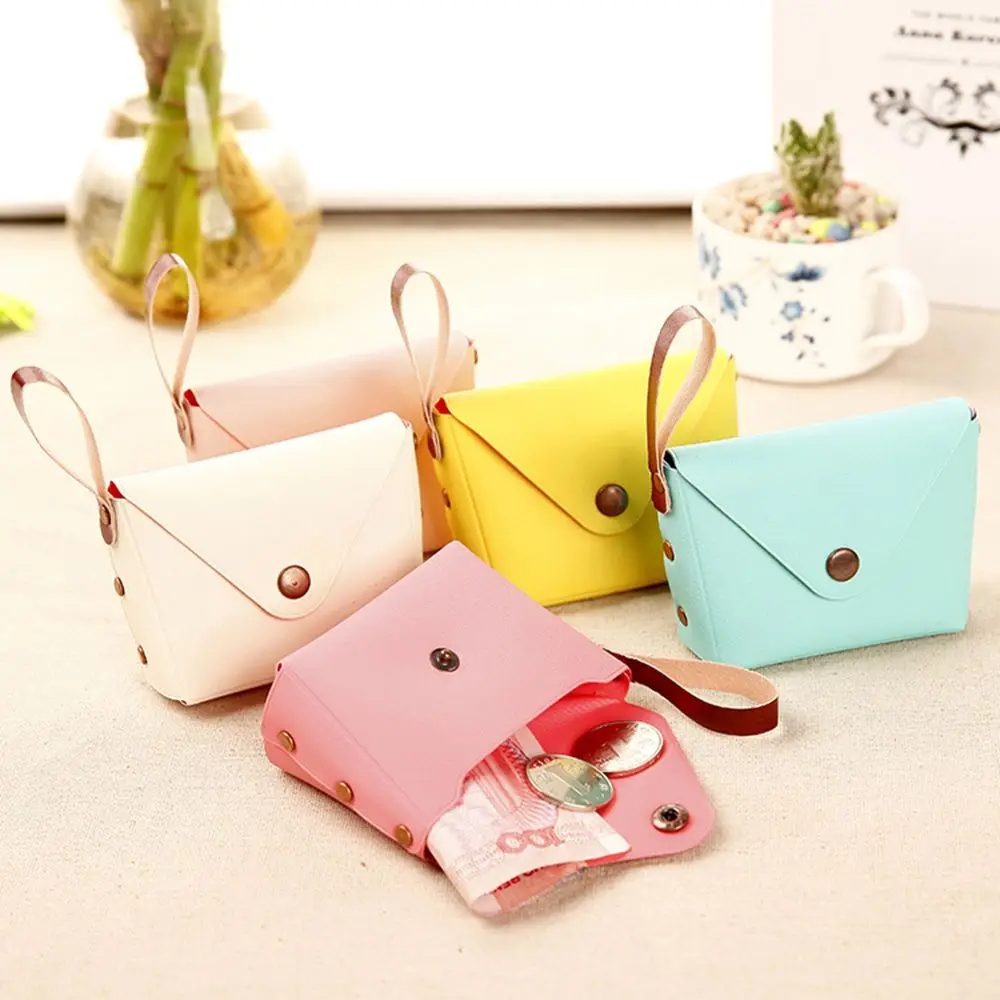 

Fashion PU Leather Coin Purse Women Small Wallet Female Change Purses Mini Children's Pocket Wallets Key Card Holder Hand Bag