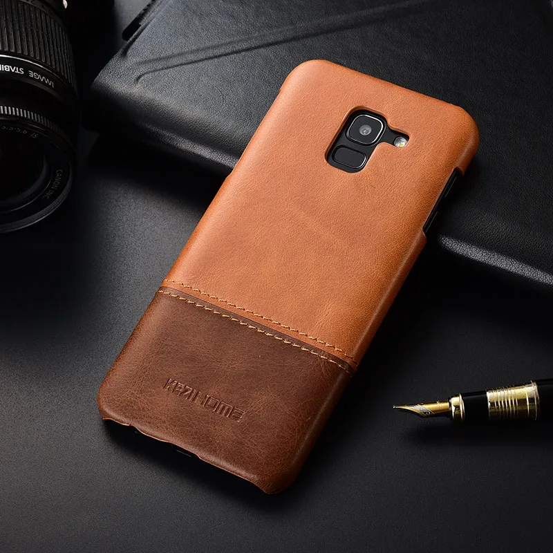 samsung j6 leather back cover