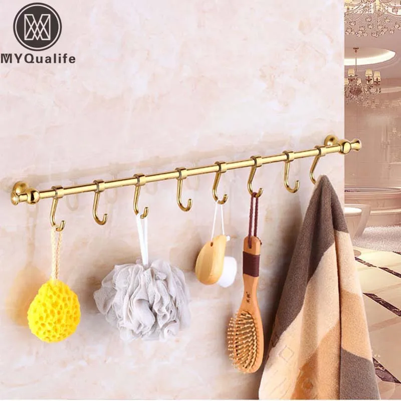 Buy Free Shipping Golden In wall Bathroom Hooks