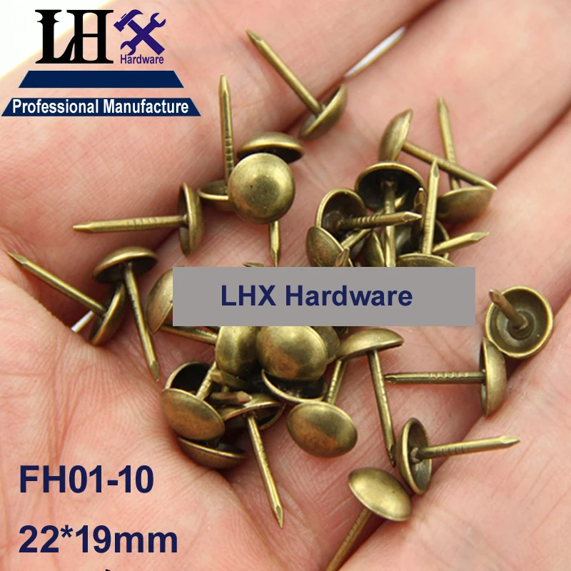 LHX 30Pcs/Lot Brozen Nail for Jewelry Box Furniture 22*19mm DIY