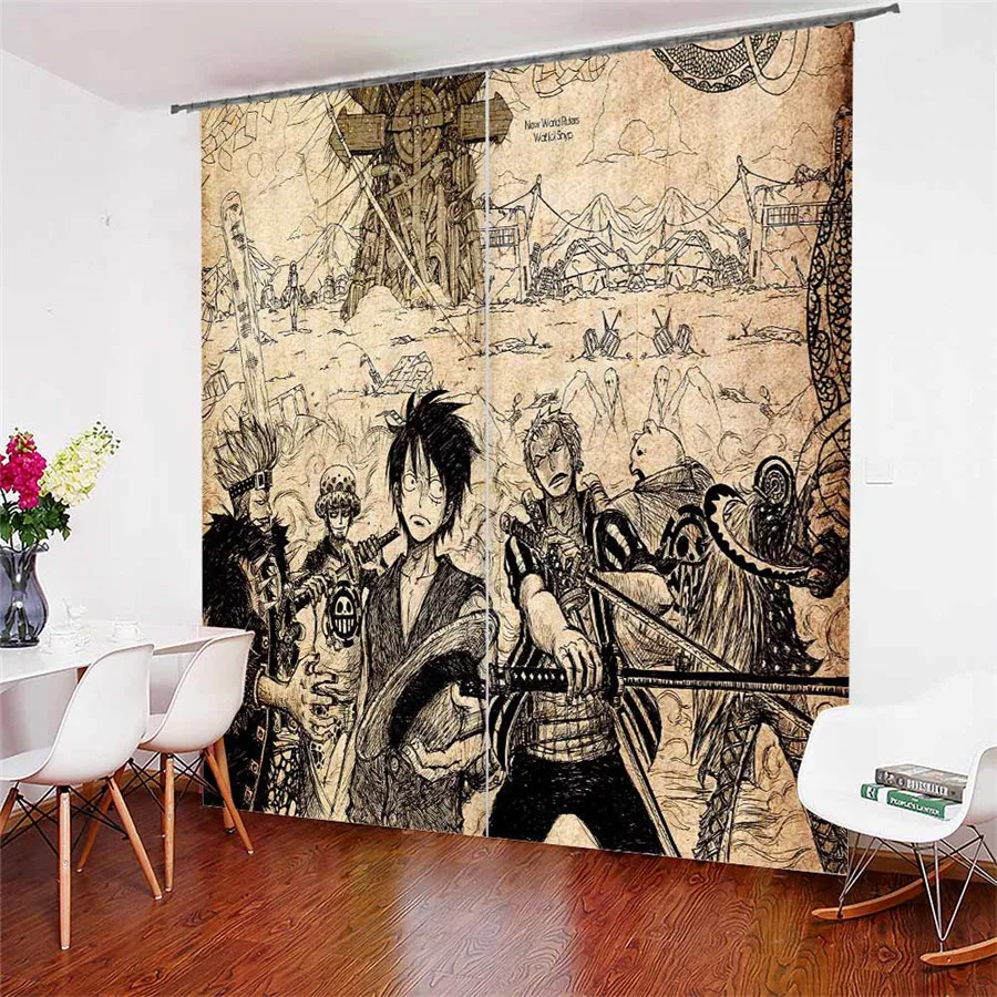 

3D Window Curtains One Piece Print for Living Room Bedding Room Home Decor Tapestry Wall Carpet Drapes Cotinas #OP-1