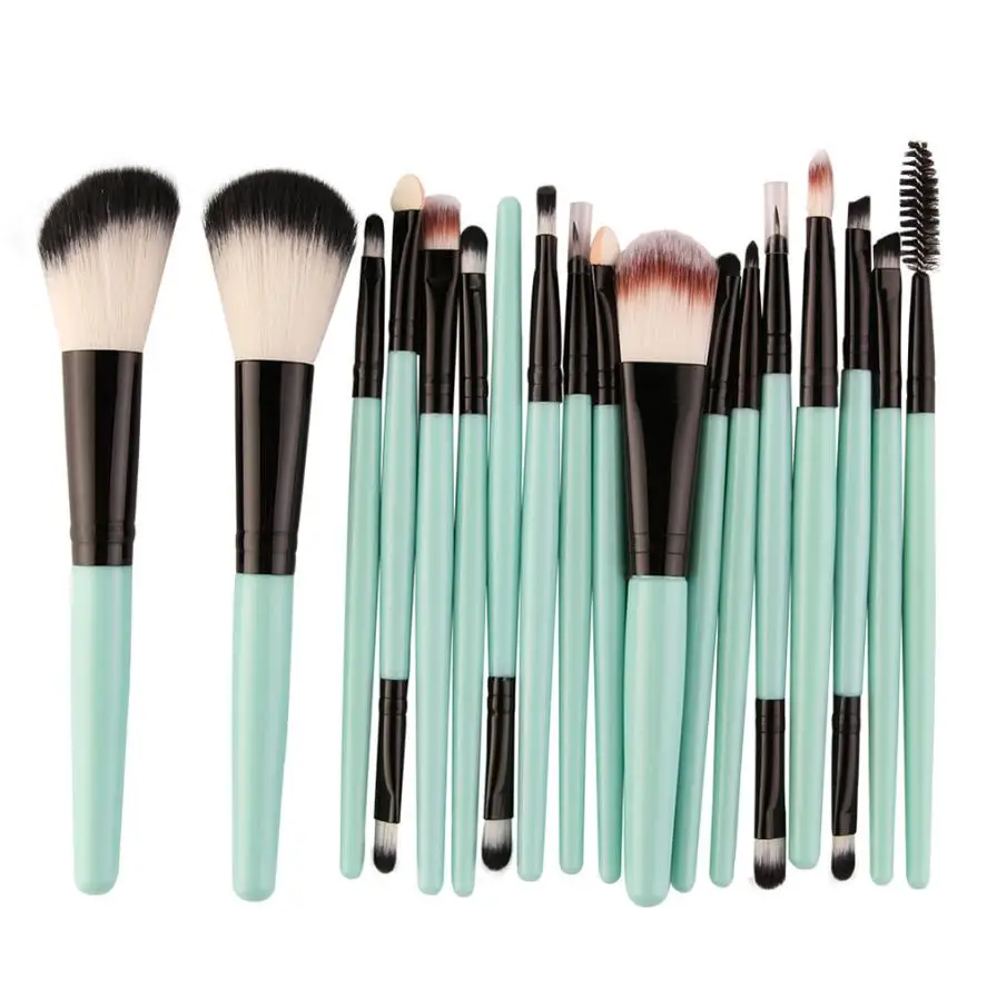 

Escovas Maquiagem 18 pcs Makeup Brush Set tools Make-up Toiletry Kit Wool Make Up Brush Set 17July30