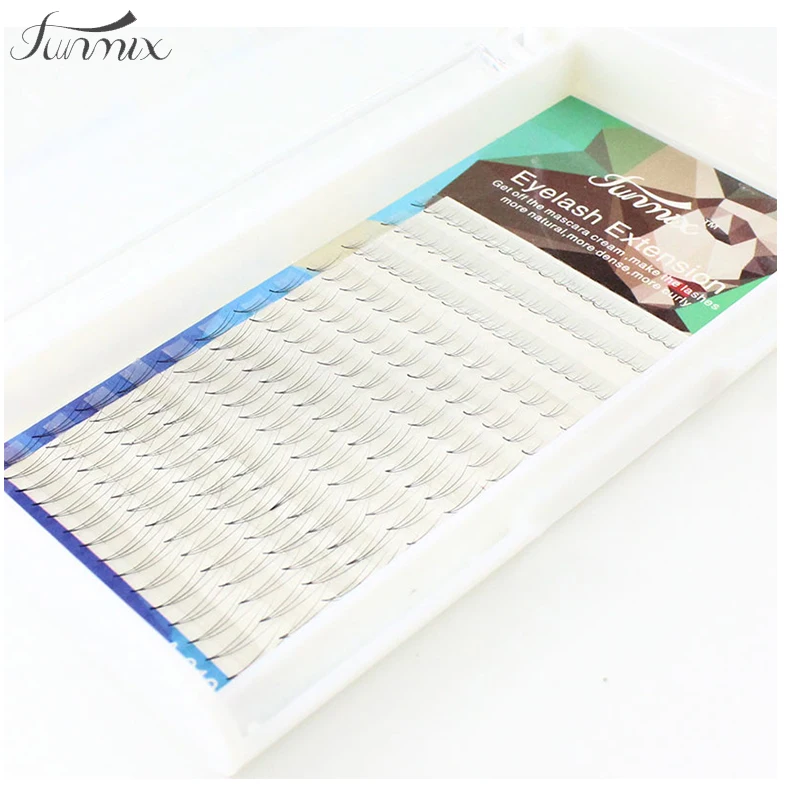 

FUNMIX New 0.07 C 3d eyelash Natural soft long mink eyelash W Lash False Eyelashes Eye Lash Extension mix length 6mm-12mm