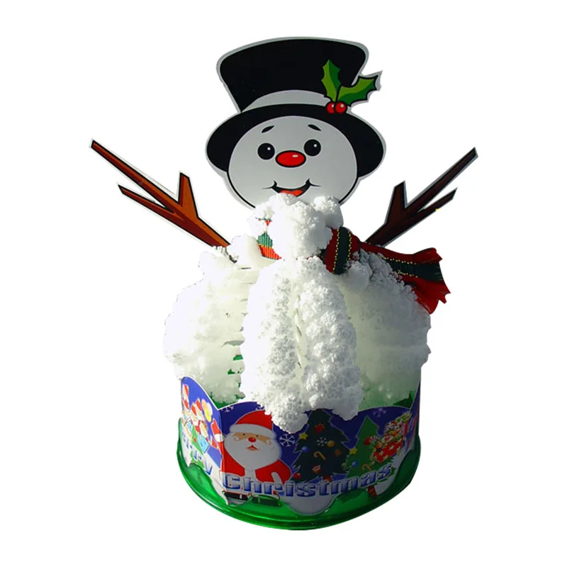 Paper Magician Magic White Snow Man Growing Tree Liquid DIY NON-TOXIC Blossom Artificial Flower Kids Toys Christmas | Дом и сад