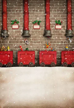 

Photography backdrops christmas red car children party Studio Background custom backgrounds for photo studio
