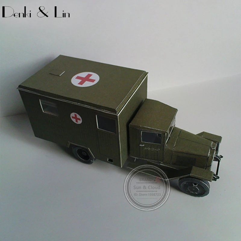 1:25 DIY 3D Россия UAZ-469 внедорожник военный джип автомобиль бумажная модель Второй мировой войны собрать ручная работа игра-головоломка