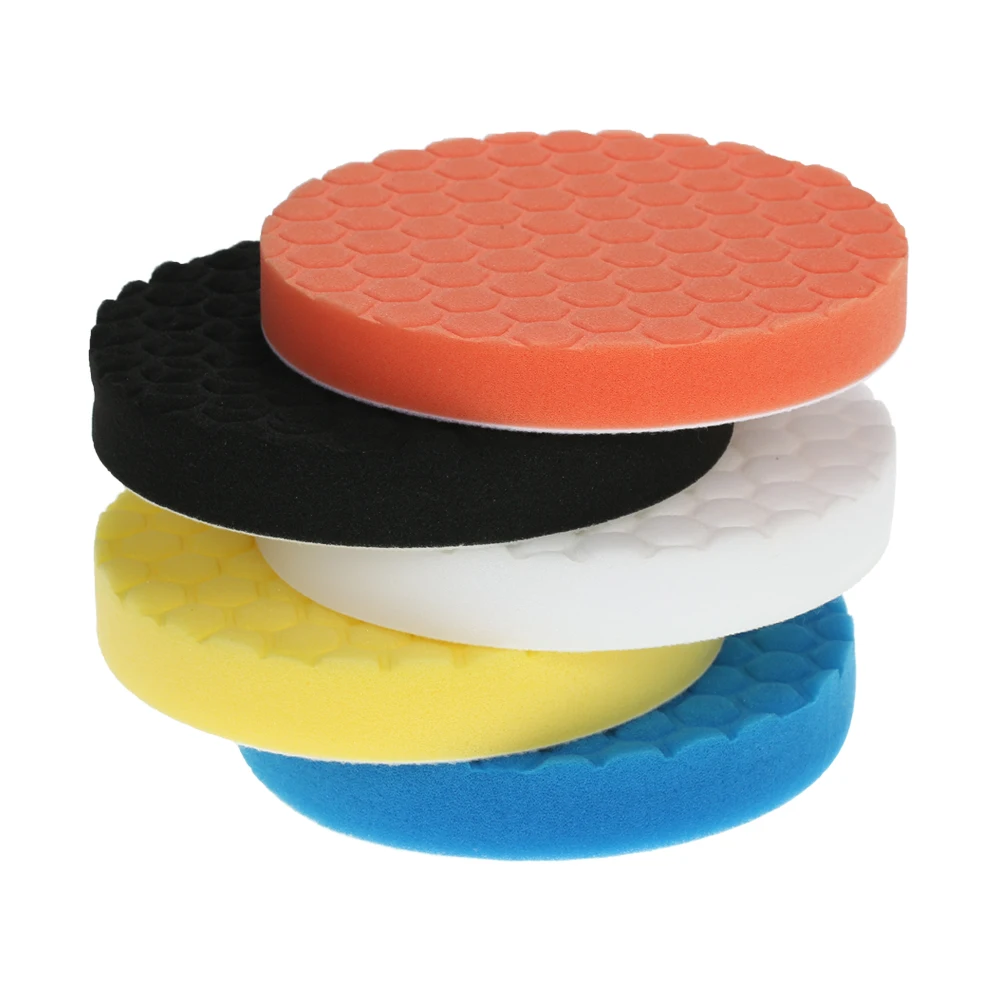 

5PCS Waxing Buffing Pad Sponge Pad Kit Set Car Polishing Pads for Car Polisher Buffer Waxer Sander Polishing Waxing SealingGlaze