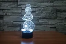 The new 7 color font b 3D b font USB creative Nightlight font b LED b