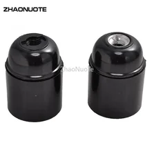 5 шт. E27 охраны окружающей среды штекеры патрона лампы самозапирающийся легкий корпус E27 винт Электрический древесины световая база с лампами фитинги