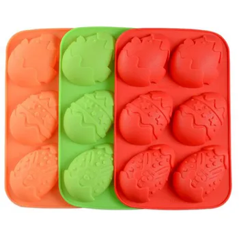 

Wholesale 200pcs/lot silicone Easter eggs Creative Cake Pans and Baking Molds easter candy chocolate Fondant Mold