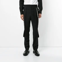 27-44 новая мужская одежда современный стилист волос Модный повседневный брючный Сарафан Плюс Размер певица костюмы