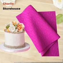 1 шт. пищевой силиконовый коврик розовое красное украшение для свадебного торта силиконовая форма для кексиков