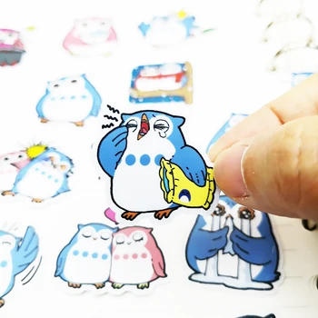 

20/40pcs Self-adhesive Cute Owl DIY Craft Stickers Clip Art Photo Album Decoration Diary Random Not Repeat