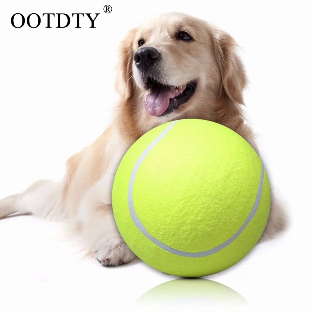 OOTDTY Giant Tennis Ball 24 CM Pet TOY Signature MEGA JUMBO Big Tennis