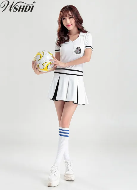 New Sexy Women School Girls Musica Cheerleader Dress High School Cheering Cheerleading Costume Party Outfit New Sexy Women School Girls Musica Cheerleader Dress High School Cheering Cheerleading Costume Party Outfit