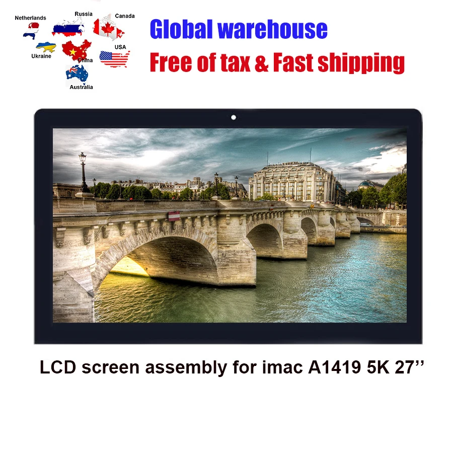 

Для iMac 27 'A1419 5K ЖК-экран в сборе дисплей Retina LM270QQ1 SDB1 SDA2 SDC1 EMC2834 2806 3070