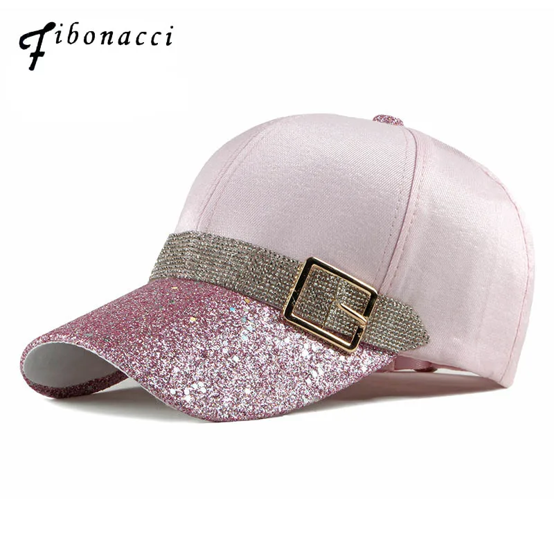 

Summer Women's Cap Rhinestone Belt Buckle Baseball Cap Fashion Hat Wild Lady gHip Hop orras para hombre