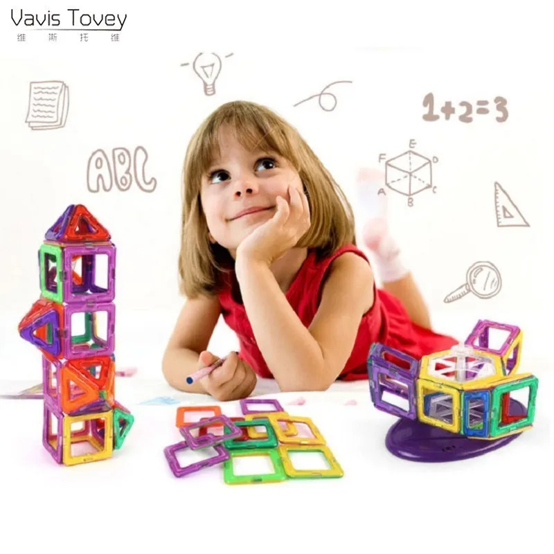 

Vavis Tovey 252pcs Mini Designer Construction Set Model & Building Toy Plastic Magnetic Blocks Educational Toys children gifts