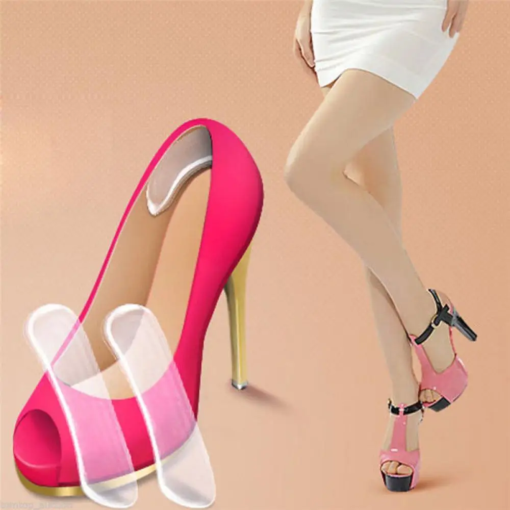 1 пара Женская мода силиконовый гелевый Каблук Подушка протектор анатомический вкладыш для обуви стелька лучший подарок стелька с высоким