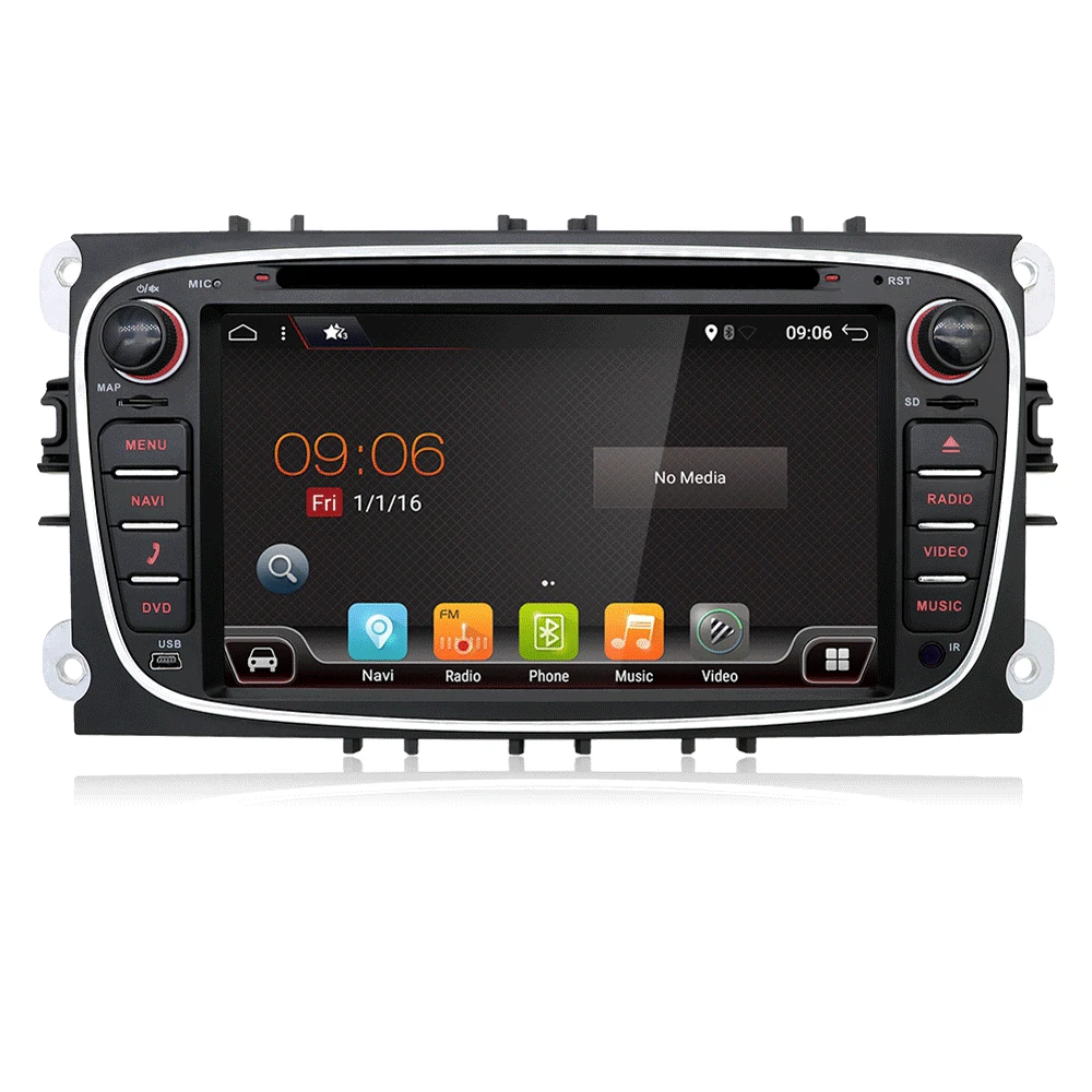 Top Bosion Car Multimedia Player Android 9.0 GPS 2 Din car dvd player for FORD/Focus/S-MAX/Mondeo/C-MAX/Galaxy wifi car radio SWC 2