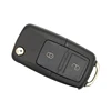 HAUSNN-carcasa plegable de 2 botones para llave de coche, carcasa del mando a distancia para VW Volkswagen MK4 SEAT Altea Alhambra Ibiza ► Foto 3/6