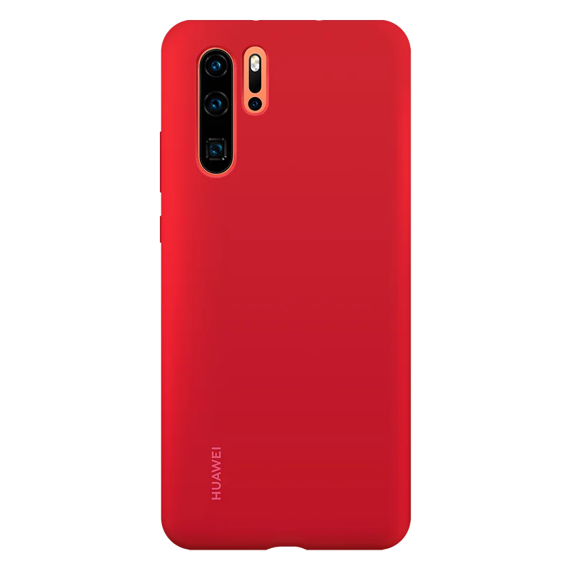 huawei P30 Pro Чехол Мягкий Жидкий силиконовый полный защитный чехол Чехол s официальный huawei P30 P30Pro противоударный задний Чехол - Цвет: Красный