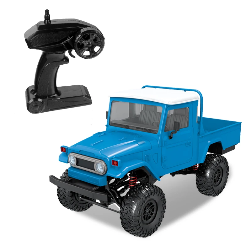 Модель Fj45 Rtr 1/12 2,4G 4Wd Rc автомобиль и светодиодный светильник гусеничный грузовик для скалолазания по бездорожью для мальчиков(синий