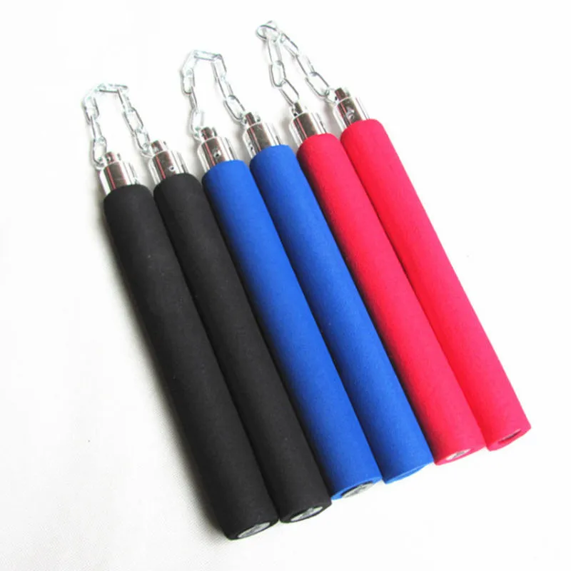 1 шт. Nunchakus пена для Тхэквондо Кунг фу нунчаки занятий боевыми искусствами черный