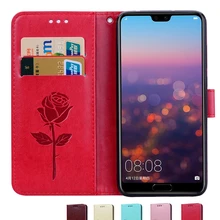 Чехол для телефона для huawei Y6 Y7 Y8 Y9 Y3 Y5 II Prime Pro из искусственной кожи кожаный чехол-книжка с задней панелью Чехлы, сумки