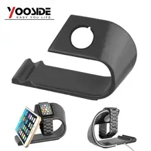 Держатель для настольной станции из алюминиевого сплава 2 в 1 для Apple Watch для iPhone