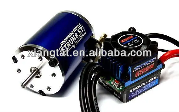 HOBBYWING EZRUN V2 4000KV 8.5T Brushless Motor controller & 60A ESC Speed Controller + Program Card for 1/10 HOBBYWING EZRUN V2 4000KV 8.5T Brushless Motor controller & 60A ESC Speed Controller + Program Card for 1/10