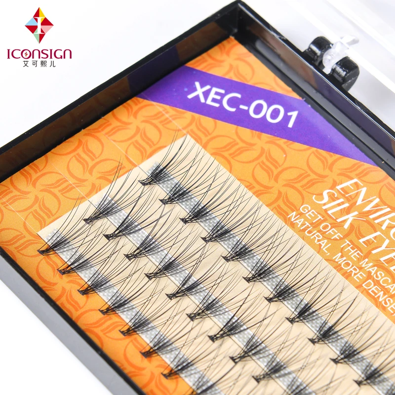 

ICONSIGN 14pcs/set Environmemtal Silk Eyalsh 10D Thick type Eyelash Extension High quality Eyelash extension Makeup Tool