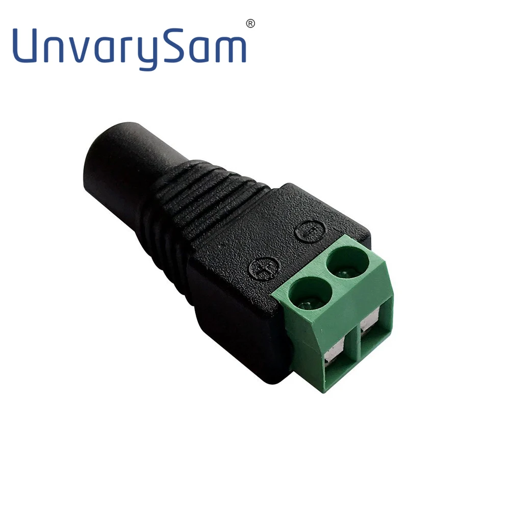 

1 pcs CCTV Cameras 5.5*2.1mm DC Power Plug Jack Adapter Connector Plug For Led Strip Light 3528 5050 5630 5730