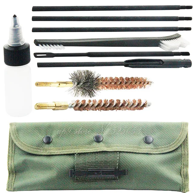 Model 15 .22 .223 Rifle Gun Cleaning Kit Set Cleaning Rod Nylon Brush