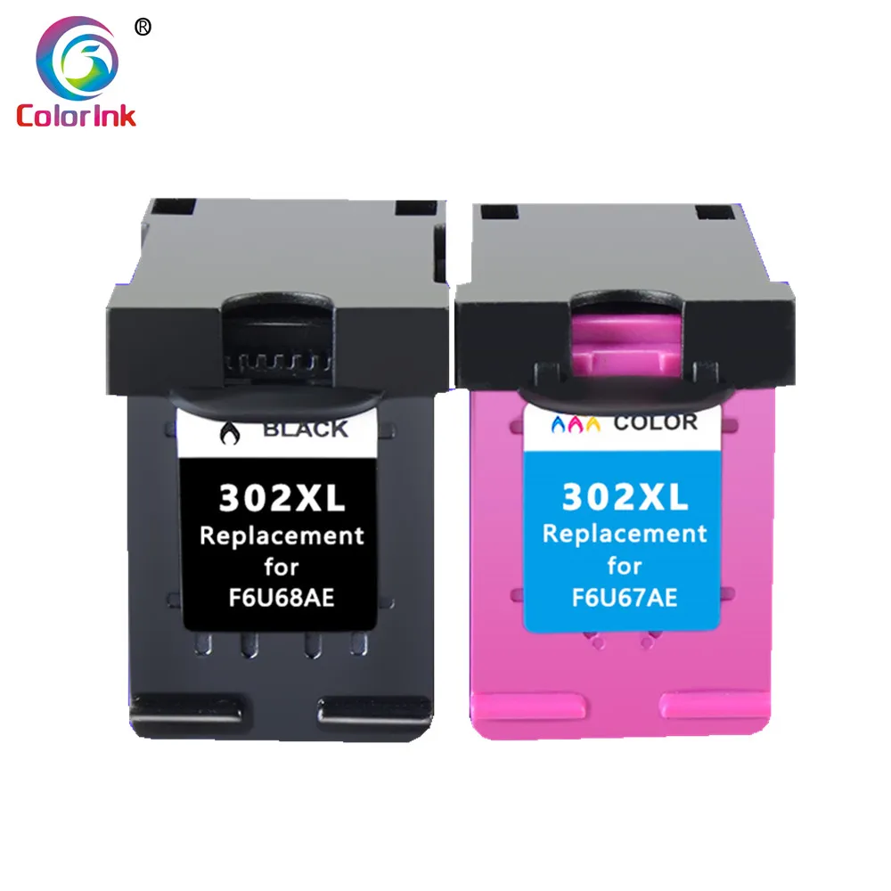1BK 1color ColoInk 302XL сменный картридж для принтера для hp 302 hp 302XL для hp Deskjet 2130 2135 1110 3630 3632 Officejet 3830 3834 4650 - Цвет: 1BK 1color