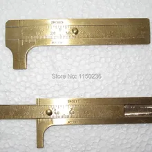 5 шт. медный калибр, бусины с жемчугом и нефритом Золотой Диаметр Латунь 80 мм двойная линейка-слайд Вернье, инструмент для изготовления ювелирных изделий