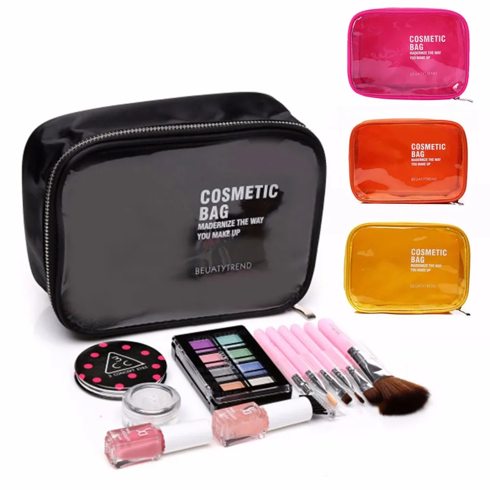 Buy THINKTHENDO Transparent Travel Makeup Toiletry Wash Bag Cosmetic Case Clear