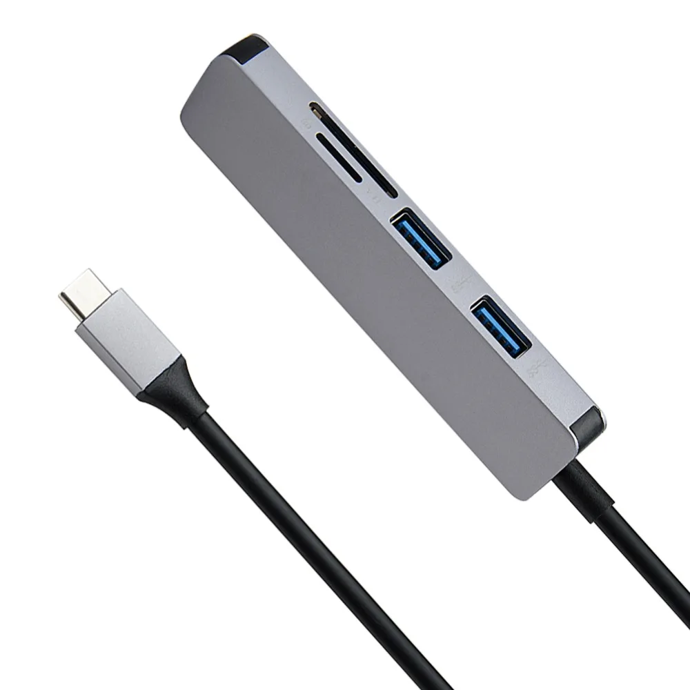 5 в 1 USB C концентратор USB-C к HDMI Micro SD/TF кард-ридер адаптер для samsung Galaxy S9/S8 huawei P20 Pro type C USB 3,0 концентратор