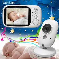 Babykam 3.2 дюймов радионяня детектор плода ИК ночного видения колыбельные Температура монитор 2 way Обсуждение Баба электроники Doppler