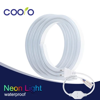 

10M/Lot LED Neon Strip 220V 120LED/M 2835 Flexible Neon Tube LED Strip Ribbon Tape Outdoor Decoration LED Strip
