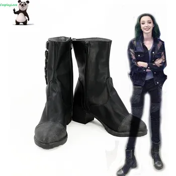 

Marvel X-Men The Gifted Polaris Lorna Dane Black Cosplay Shoes Boots Newest Custom Made For Halloween CosplayLove