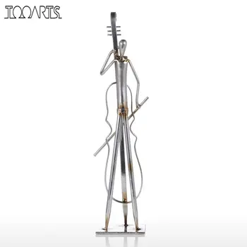 

Tooarts Metal Sculpture Orchestra Cello Iron Sculpture Abstract Sculpture Modern Sculpture Band Instrument Home Ornament Gift