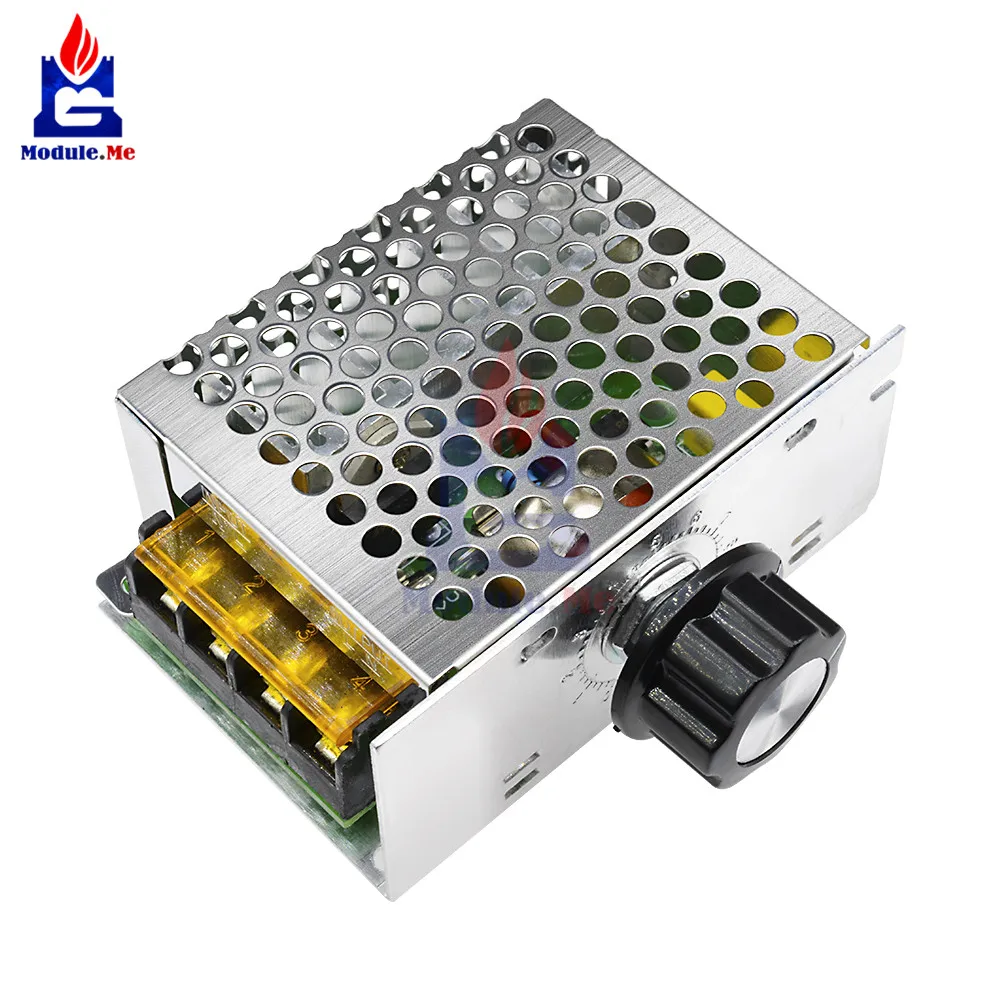 

AC 220V 4000W SCR Voltage Regulator Dimmer Motor Speed Controller Module