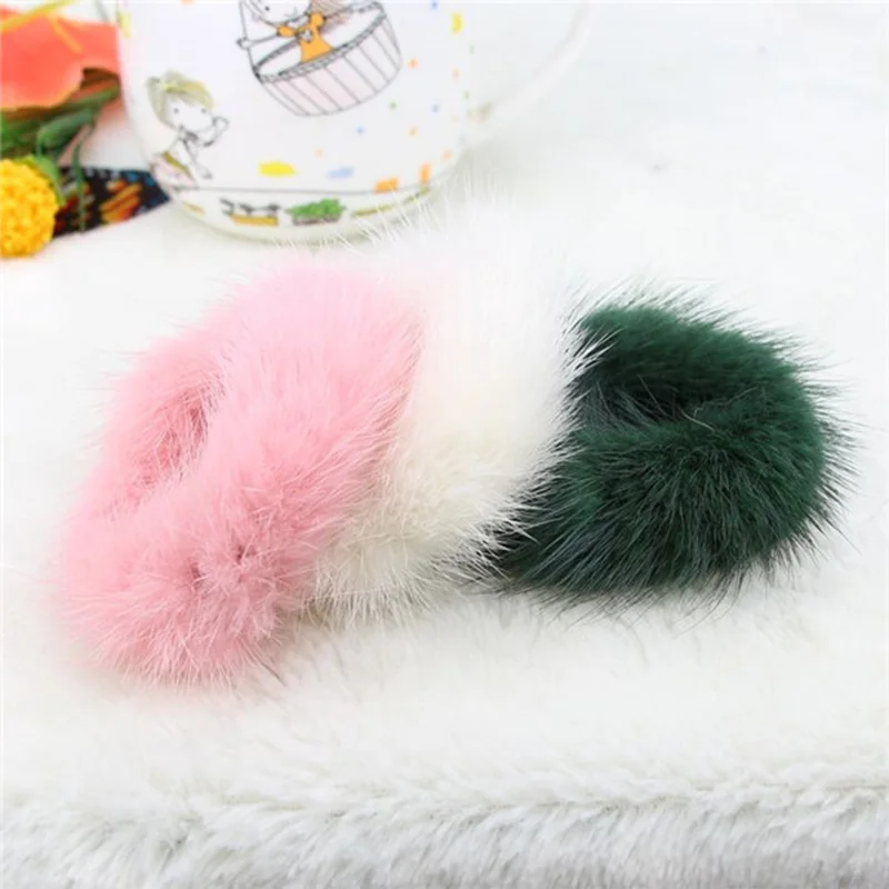 

Ms Soft Hair Accessories Mink Hair Bands Girls Hair Accessories Rubber Hair Band Girl Rubber Elastic Ring Rope Fluffy Scrunchie