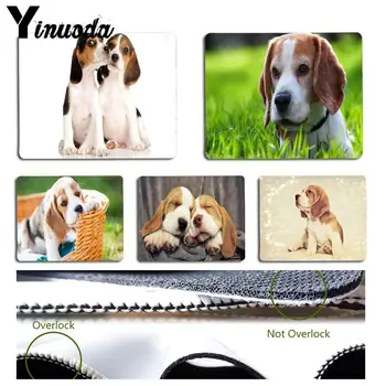 

Yinuoda Vintage Cool Beagle Puppies Dog Customized laptop Gaming mouse pad Size for 18x22cm 25x29cm Rubber Mousemats