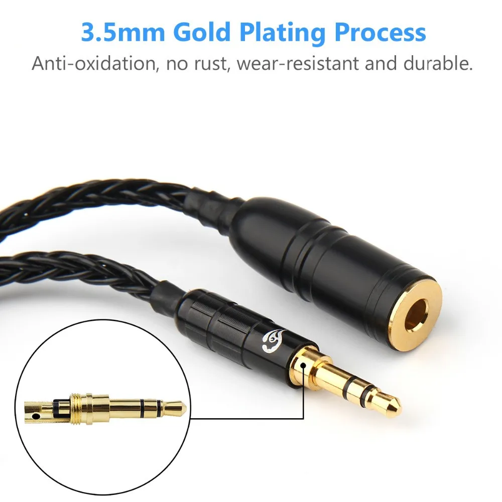 Headphone Cord 2 5mm 3 5mm To 4 4mm Audio Connector Cable Jack 3 5 Male Female AUX Extension Cable Adapter Headset Speaker