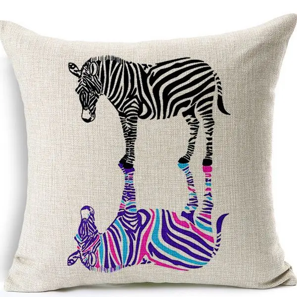 Throw Pillow Covers 16 X Zebra Print Deco Set Memawsews Cheetah Print Decorative Pillow Cover Animal Leopard Throw