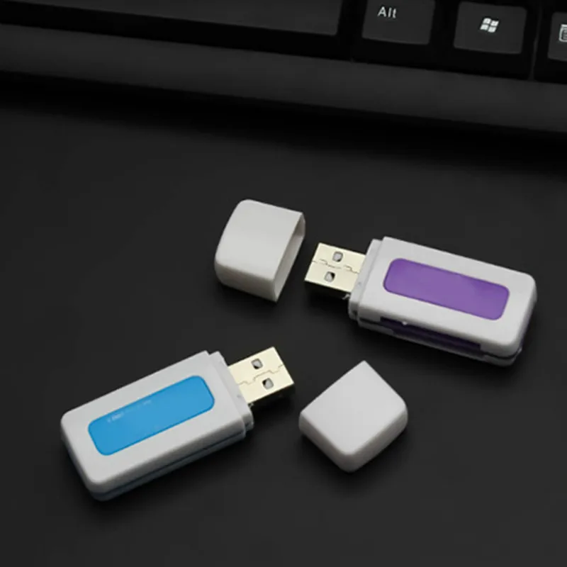 Мини Портативный USB2.0 Multi-Функция SD TF изумруд чтения карт Скорость 4 в 1 Card Reader разные цвета